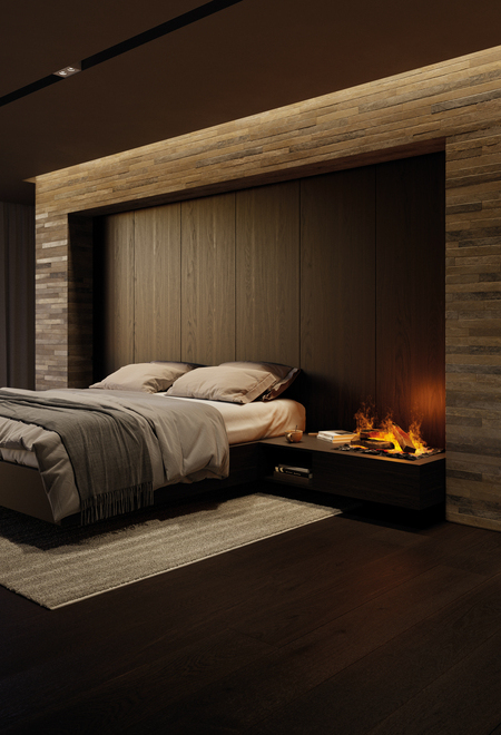 eSENSE Single can be installed on the bedside table without a chimney flue.