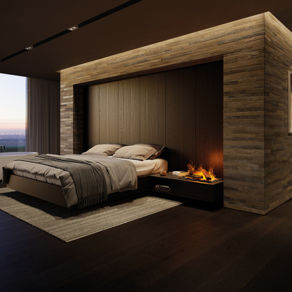 eSENSE Single can be installed on the bedside table without a chimney flue.