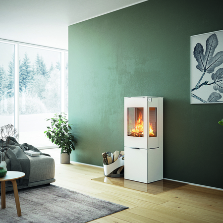 NEXO 120 in white with steel door