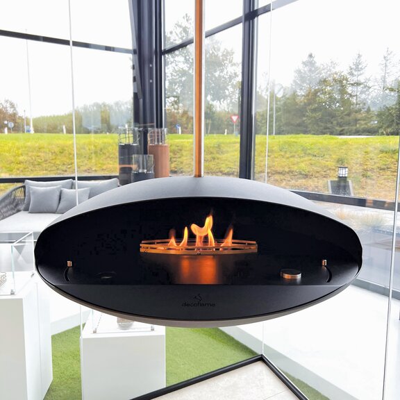 Bioethanol fireplaces Espoo Ceiling steel black