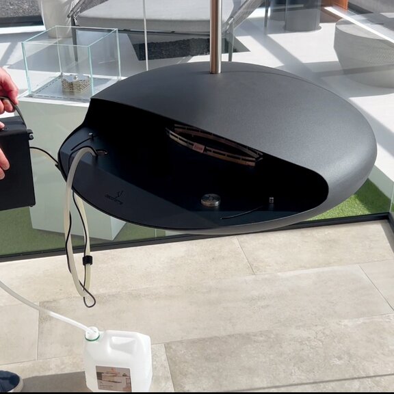 Refilling the Espoo Ceiling bioethanol burner