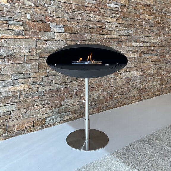 Bioethanol fireplaces  Espoo Floor on stainless steel base stand