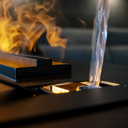 Electric fire Hybrid Mist tank filling